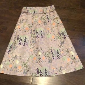 ASOS midi skirt in taupe/grey size 8